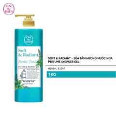 ON THE BODY SOFT & RADIANT HERBAL SCENT PERFUME SHOWER GEL