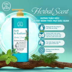 ON THE BODY SOFT & RADIANT HERBAL SCENT PERFUME SHOWER GEL