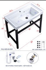 BỘ CHÂN THÉP + MẶT CHẬU GIẶT KC - 05