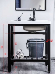 BỘ CHÂN THÉP + MẶT CHẬU GIẶT KC - 05