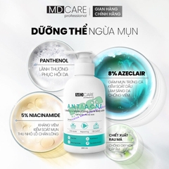 Sữa Dưỡng Thể Cho Da Mụn MD CARE Calming & Moisturizing Acne Body Lotion 200ml