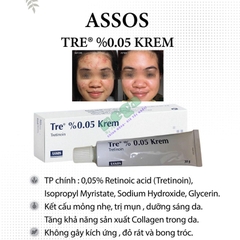 Assos Tre %0.05 Krem - Điều Trị Mụn, Mờ Nám, Ngừa Lão Hoá