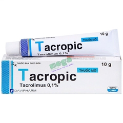 Thuốc Mỡ Tacropic Tacrolimus 0.1% 10g [Chính Hãng]