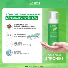Noreva Actipur Dermo-Cleansing Foam - Bọt Rửa Mặt Dành Cho Da Dầu Mụn 150ml