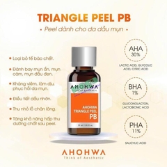 Peel Cho Da Dầu Mụn Ahohwa Triangle Peel PB 30ml [Chính Hãng]