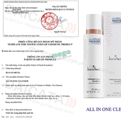 Nước Tẩy Trang Jean D'Arcel Vegitalie All in One Cleanser 250ml - Dịu Nhẹ 3 Trong 1