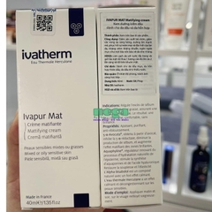 Kem Dưỡng Ivatherm Ivapur Mat Cream 40ml Giá Bao Nhiêu? Mua Ở Đâu Chính Hãng?