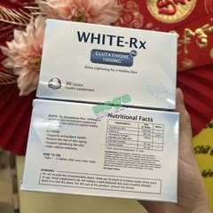 White RX Glutathione 1000mg - Viên Uống Trắng Da [Chính Hãng]