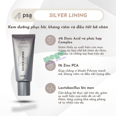 Kem Dưỡng Giảm Mụn Psa Skin Silver Lining 50ml [Chính Hãng]