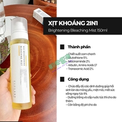 Xịt Khoáng Usolab Bio Brightening Bleaching Mist 150ml [Chính Hãng]