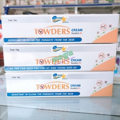 Towders Cream - Hỗ trợ phòng ngừa muỗi, ghẻ, chấy và giữ ẩm, mềm mịn da (15g)