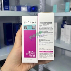 BHA 2% Exfoliating Toner Ahohwa -  Toner Hỗ Trợ Trị Mụn 80ml