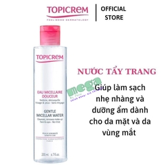 Nước Tẩy Trang Topicrem Gentle Micellar Water 200ml [Chính Hãng]