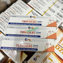 Towders Cream - Hỗ trợ phòng ngừa muỗi, ghẻ, chấy và giữ ẩm, mềm mịn da (15g)
