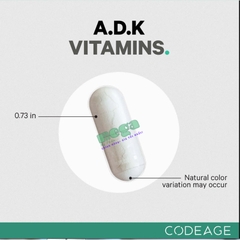 Viên Uống Codeage ADK Vitamins - Bổ Sung Vitamin 3 IN 1 - 180 Viên [Chính Hãng]