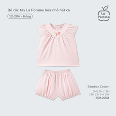 Bộ cộc tay La Pomme hoa nhỏ hát ca Hồng (6M,9M,12M,18M,3Y,4Y,5Y)