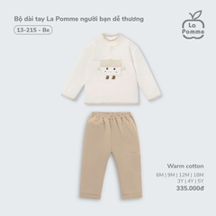 Bộ dài tay La Pomme người bạn dễ thương - 6,9,12,18M,3Y,4Y,5Y Be