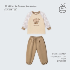 Bộ dài tay La Pomme kyo cookie - 6,9,12,18M,3Y,4Y,5Y Be