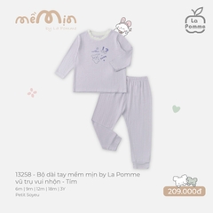 Bộ dài tay mềm mịn by La Pomme vũ trụ vui nhộn - 6,9,12,18M,3Y Be