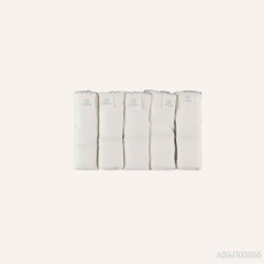Bu Baby Khăn sữa pack 5 Bamboo Cotton Muslin | Free size - Trắng