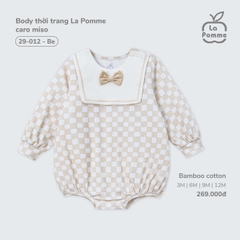 Body thời trang La Pomme caro miso - 3,6,9,12M Be