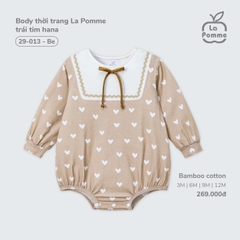 Body thời trang La Pomme trái tim hana - 3,6,9,12M Be