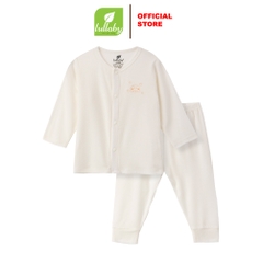 Lullaby Bộ cài giữa dài tay NH348N - Trắng - 1,3M