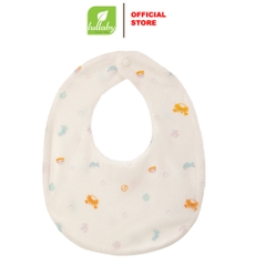 Lullaby Yếm bấm cúc NH354N - Trắng in cua cá - 3M