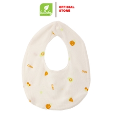 Lullaby Yếm bấm cúc NH354N - Trắng in hoa quả - 3M