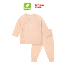 Lullaby Bộ cài lệch dài tay NH358N - Hồng cam - 1,3,6M