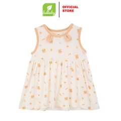 Lullaby Đầm sát nách NH360N - Trắng in gấu - 9,12,18,24M