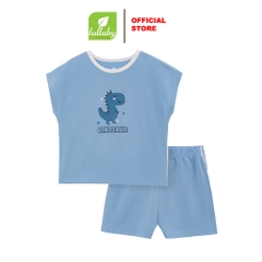 Lullaby Bộ bé trai cộc tay NH362N - Xanh blue - 9,12,18,24M,3Y