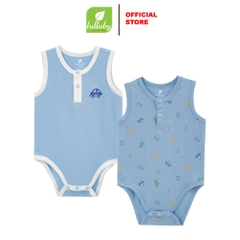 Lullaby Set body bé trai NH365N - Xanh in-Xanh - 3,6,9M
