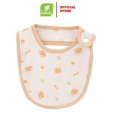 Lullaby Yếm bấm cúc lệch NH368N - Trắng in gấu