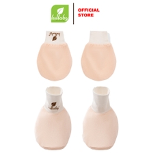 Lullaby Set bao tay + bao chân NH369N - Hồng cam