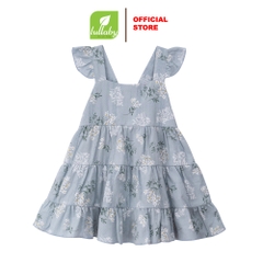Lullaby Đầm sát nách 3 tầng NH371N - Xanh in - 9,12,18,24M,3Y