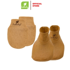 Lullaby Set bao tay + bao chân  bé trai NH383N - Be Nâu - 1M