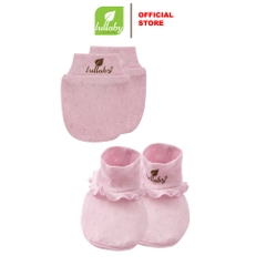 Lullaby Set bao tay + bao chân bé gái NH384N - Tím - 1M