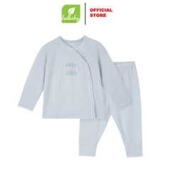 Lullaby Bộ cài lệch dài tay NH400N - Xanh blue - 6M