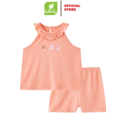 Lullaby Bộ bé gái sát nách NH412N - Hồng Nhạt - 9,12,18,24M,3Y