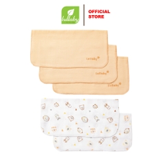 Lullaby Set 5 khăn xô mặt 2 lớp NH422N - Trắng - Vàng
