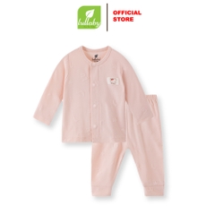 Lullaby Bộ cài giữa dài tay NH431N - Hồng - 1,3,6M