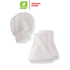 Lullaby Set bao tay + bao chân NH439N - Trắng