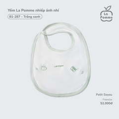 Yếm La Pomme nhiếp ảnh nhí - Trắng xanh