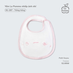 Yếm La Pomme nhiếp ảnh nhí - Trắng hồng