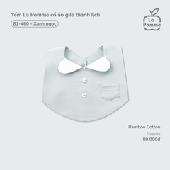 Yếm La Pomme cổ áo gile thanh lịch - Xanh ngọc