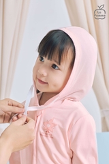 Áo khoác đa năng La Pomme mùa hè tươi mát Hồng (9M,12M,18M,3Y,4Y,5Y)