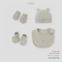 Nous Set phụ kiện màu xanh lá cây