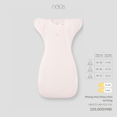 Nous Nhộng chũn khóa chéo kẻ hồng S,M