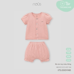 Nous Bộ cộc tay màu hồng 6,9M